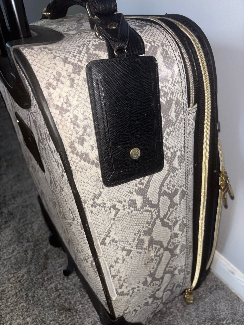 Victoria Secret Python Wheelie Carryon Suitcase - Picture 14 of 14